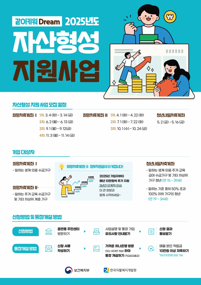 (포스터)25년_자산형성_신규모집안내용